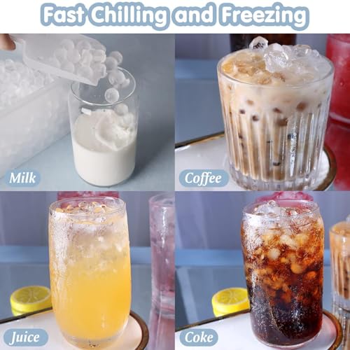 Bandejas de hielo de silicona duraderas para cubitos redondos perfectos 4