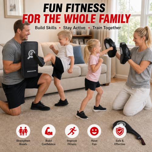 Image of 3-in-1 Boxing Training Set, Punching Mitts, Kick Pad and Target Paddle