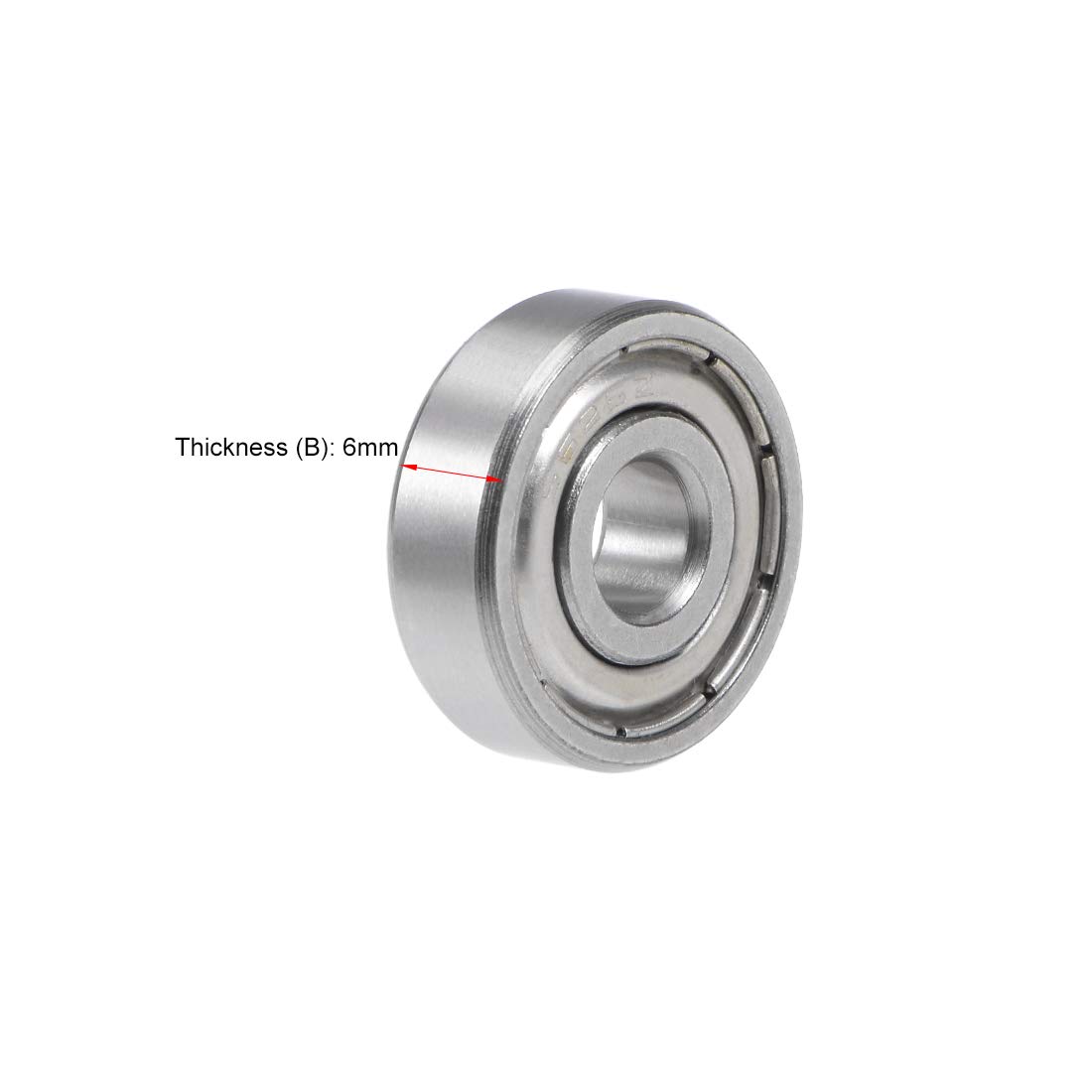 BSSTORE 626-ZZ Roulements à billes 6 x 19 x 6 mm double blindage en