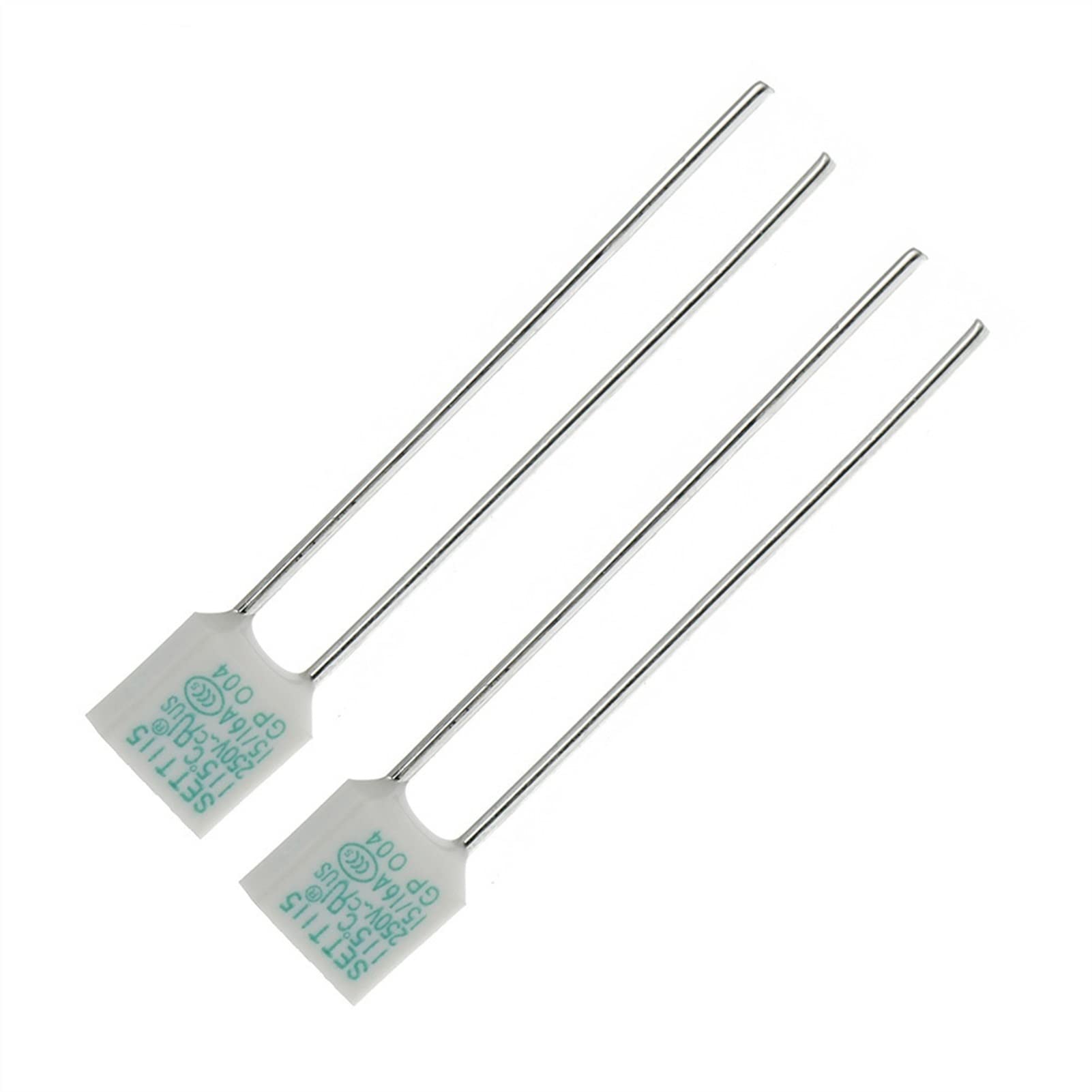 Sicherung 100 STÜCKE Blitzschutz Temperatursicherungssatz 10A 15A 16A Quadratische Temperatursicherung 115C 136C ThermostatThermal Protector(10A 115C)