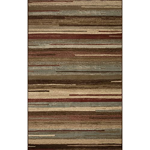 Tapete para interior con respaldo de yute 7' x 9' color granate miniatura 2