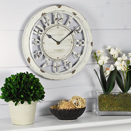 FirsTime & Co. Antique Farmhouse Contour Wall Clock