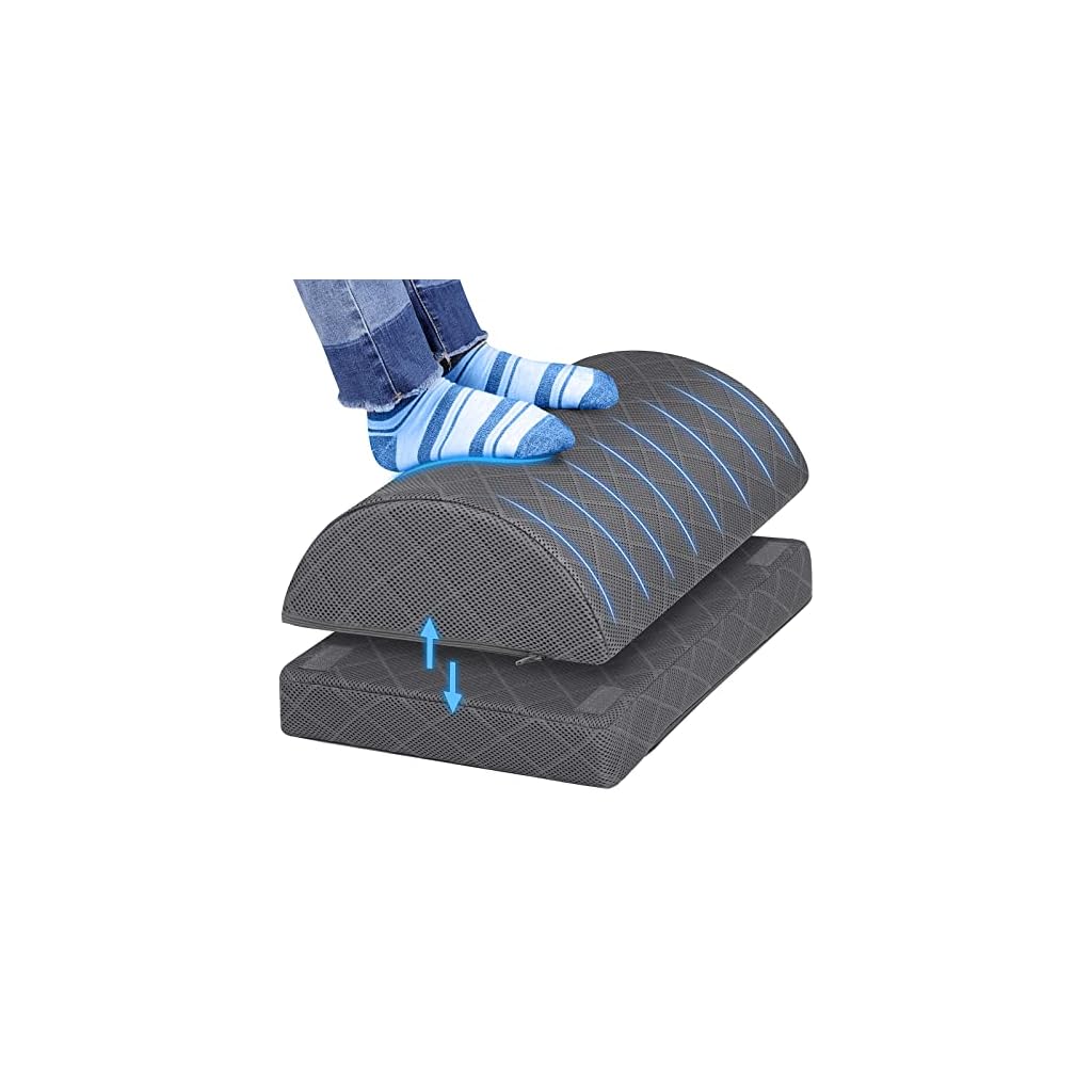 CushZone-Foot-Rest-for-Under-Desk-at-Work-Adjustable-Foam-for-Office-Work-Gaming-Computer-Gift-Home-Office-Accessories-Back-Hip-Pain-Relief-Grey