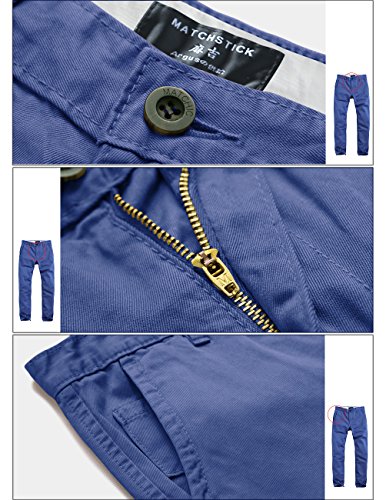 Image of Match Mens Regular-Fit Casual Flat Front Chino Pants