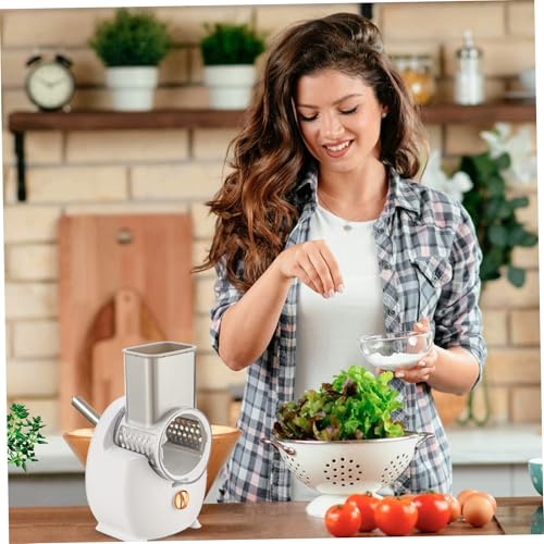 Rallador eléctrico de queso automático con 3 accesorios USB miniatura 6