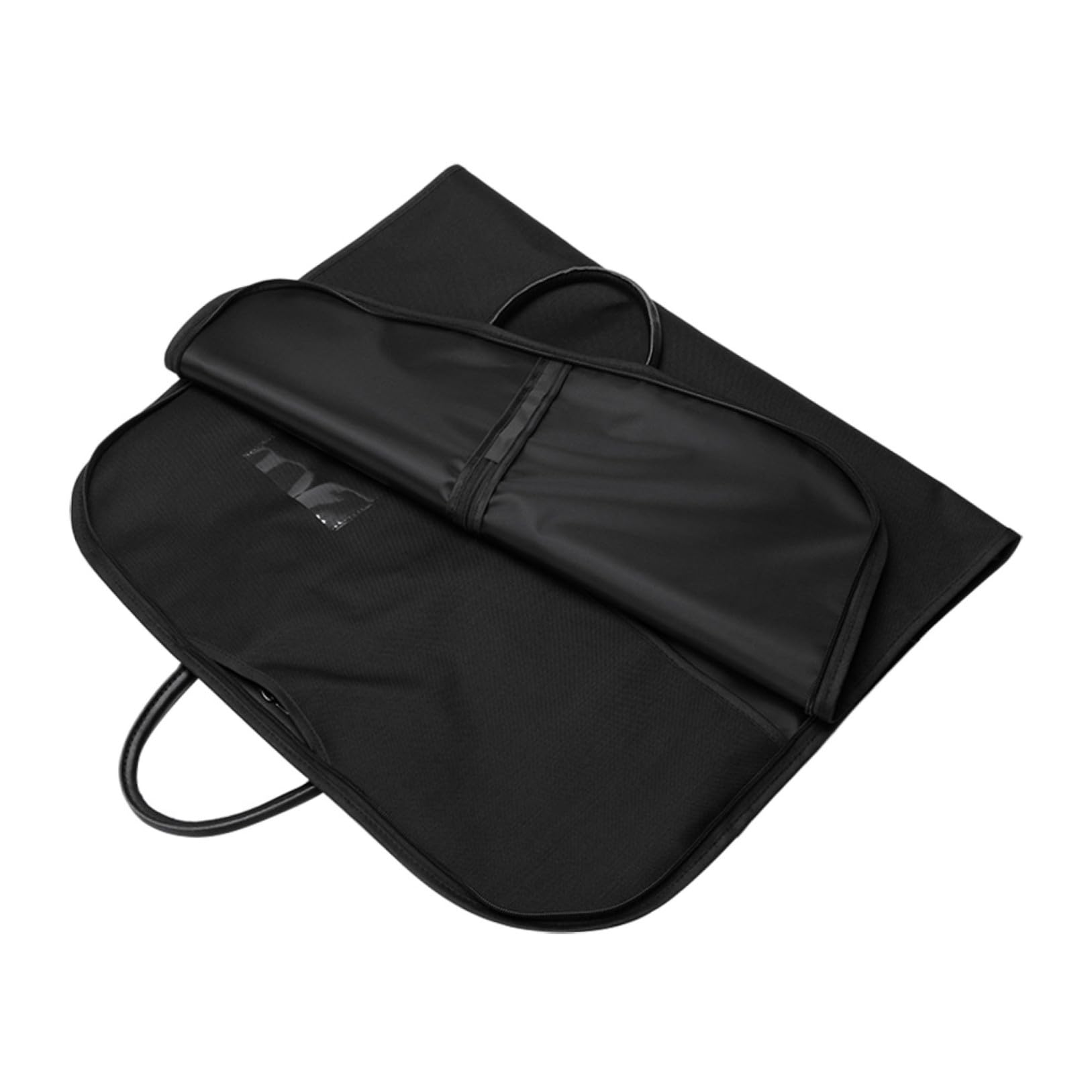 DOITOOL Bolsa para Trajes de Viaje Portátil de Oxford Plegable Resistente y Transpirable Funda Antipolillas para Ropa de Negocios Protección para Abrigos y Vestidos Largos Color Negro