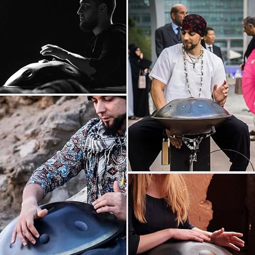 Handpan steel drum 10 notas color dorado miniatura 2