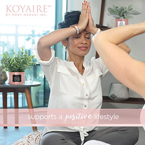 Koyaire Motivational Desk Plant Set Of 3 - Rose Gold Desk Accessories For Women Office - Rose Gold Decor And Home Office Accessories - Small Fake Plants - Desk Decorations For Women Office Decor #TOP7