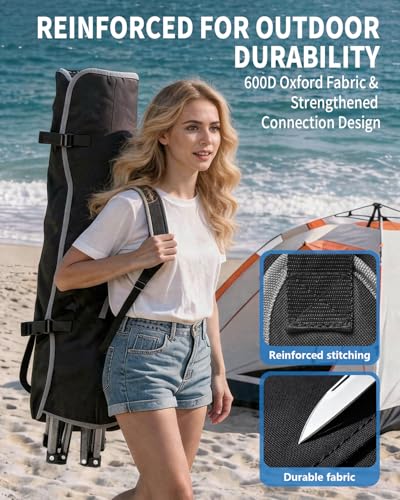 HOPERAN Camping Chair with Canopy