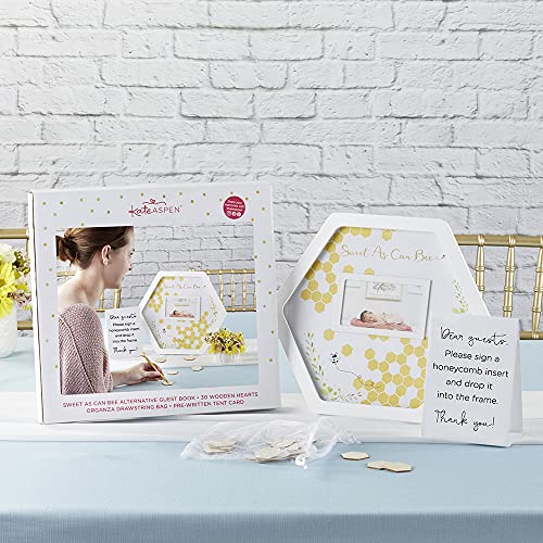 Image of Kate Aspen Sweet as Can Bee Baby Shower, One Size, White