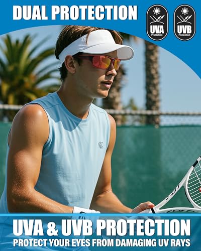 IGnaef Polarized Sports Sunglasses for Men Women Wrap-around Style for Running Driving Golf IF30423