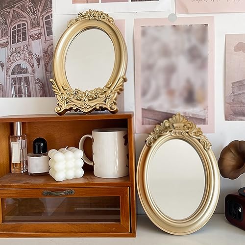 Espejo de Maquillaje Ovalado Vintage APLUSH miniatura 4