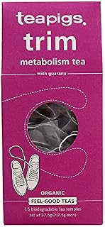 Teapigs Organic Trim Herbal Tea Made with Whole Leaves (1 Pack of 15 Tea Temples)