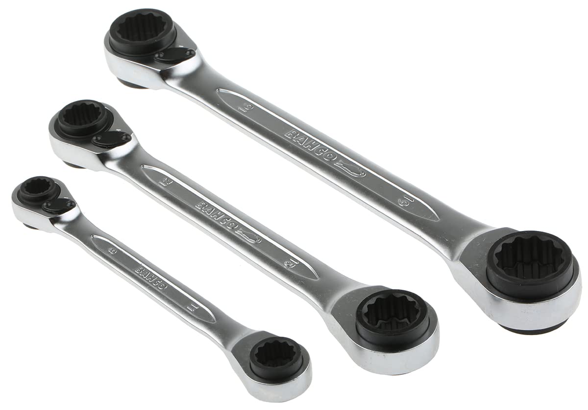 S4RM / 3T chrome vanadium steel socket wrench set, size 8mm-19mm