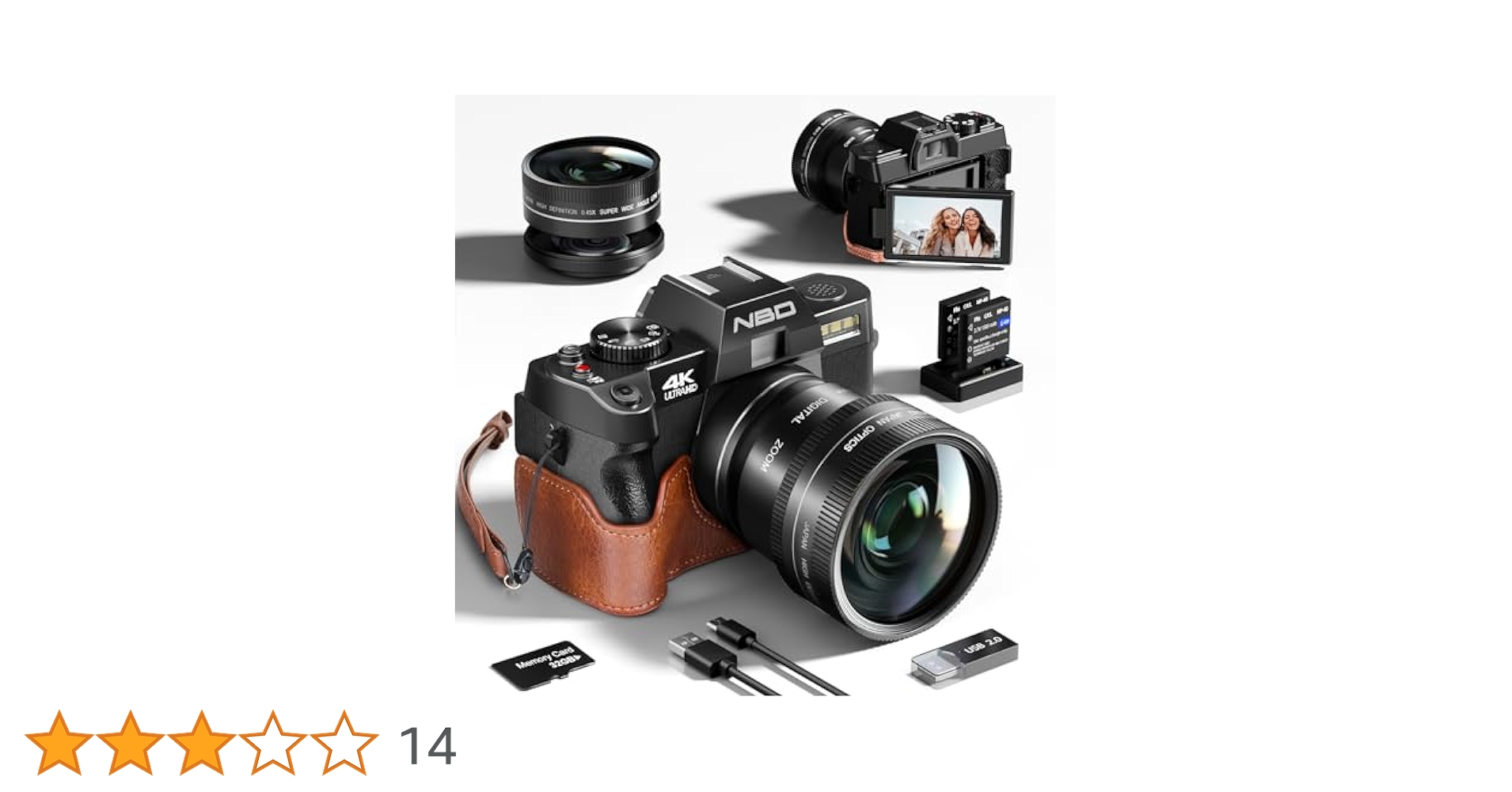 【ほぼ新品】NBD 4K 4800万画素120FPSデジタルカメラ Amazon | NBD 4K 4800万画素・120FPSデジタルカメラ【Wi-Fiと