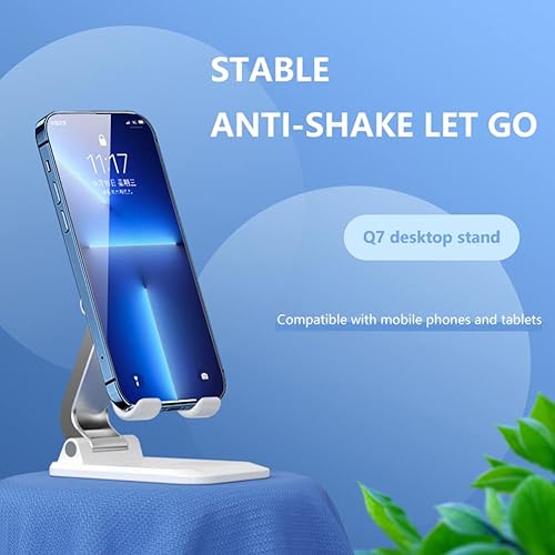 Miniatura 4 de VALINK Soporte de teléfono celular para escritorio ajustable en ángulo de altura, soporte de teléfono de metal de aluminio resistente, soporte