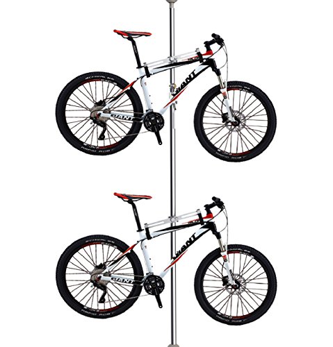 Kupo Display KD-935P Set Freestanding Adjustable 2-Bike Storage Organizer Rack