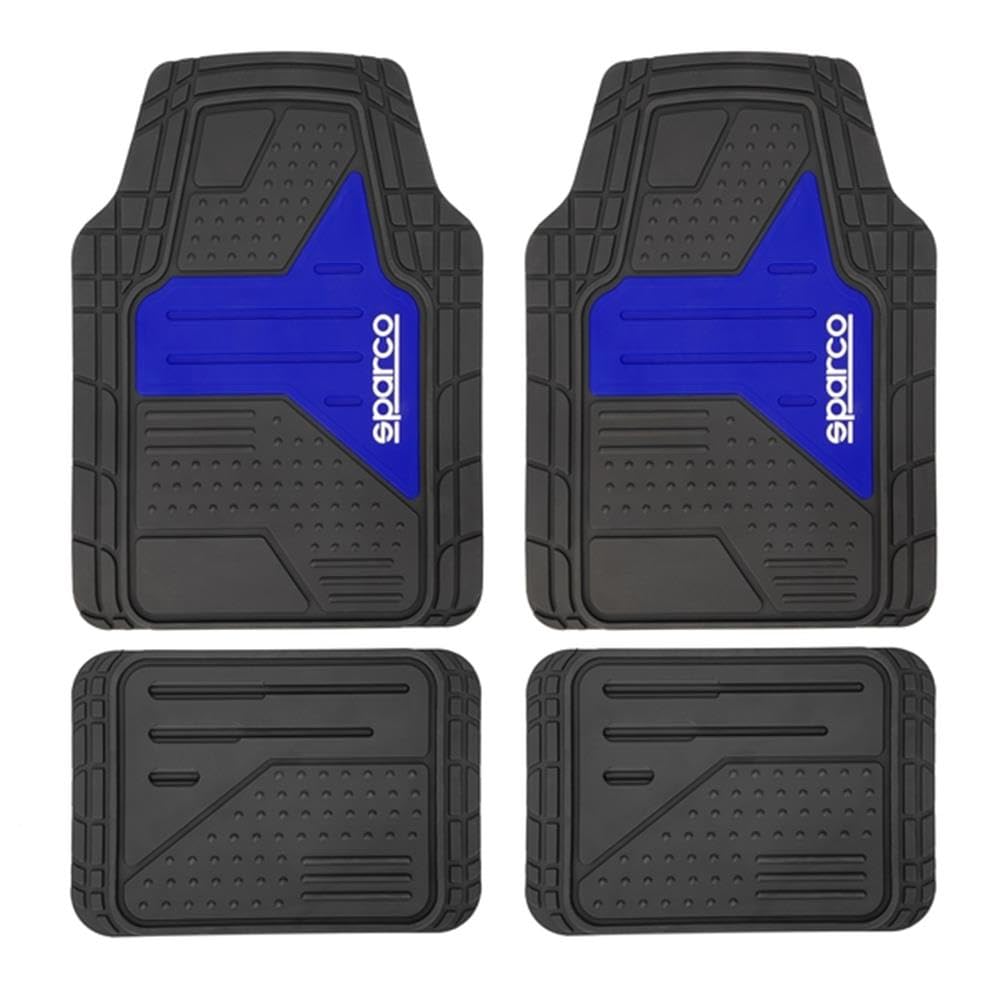 Sparco Tappeto F511 PVC Nero/Blu