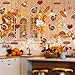 Horaldaily Thanksgiving 30 Pieces Party Hanging Swirl Decorations, Turkey Pumpkin Gobble Party Hanging Swirls Streamers Ceiling Decor for Home Office Classroom School Boys Girls Supplies