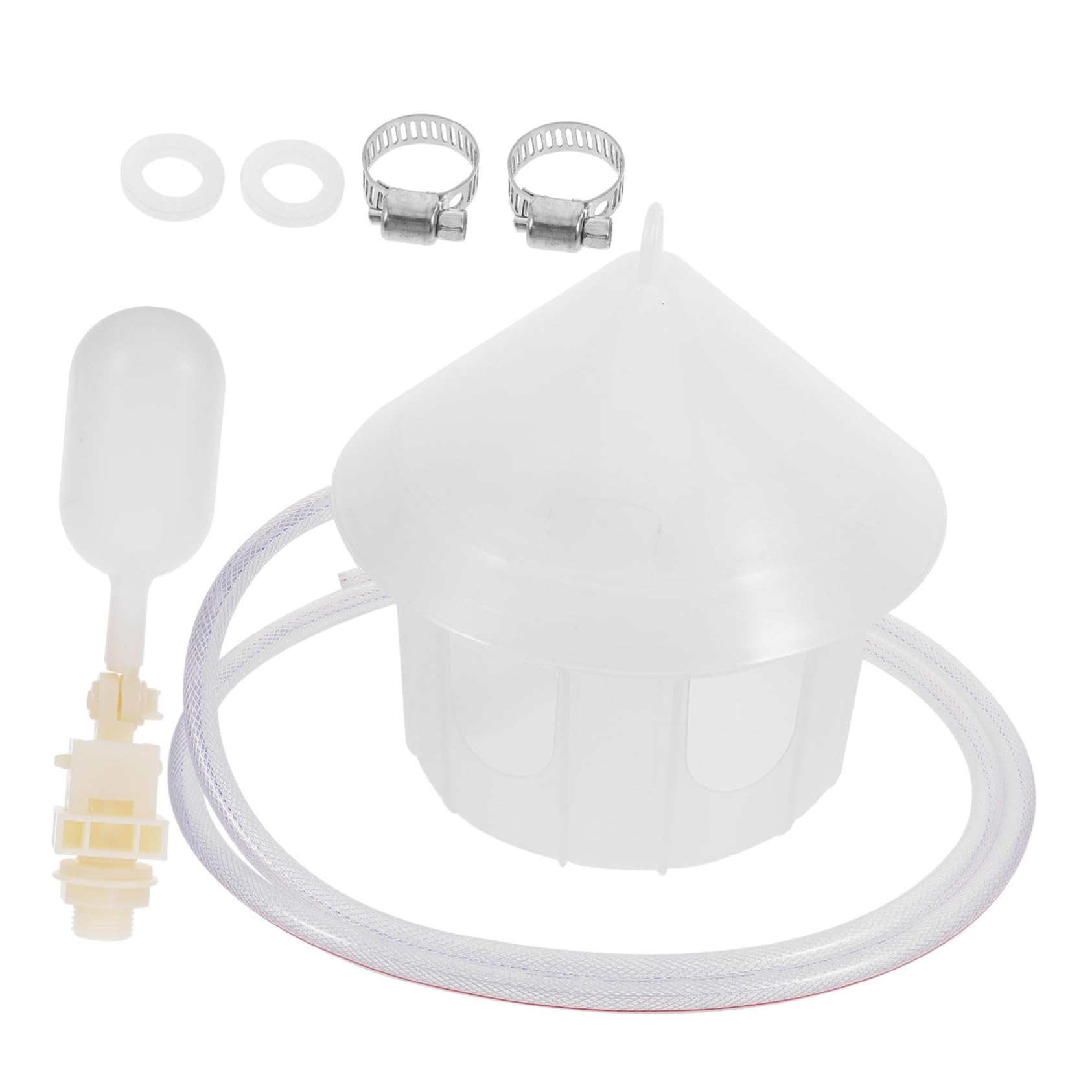 HANABASS Dispenser Automatico Acqua per Volatili in Plastica Grande Capacità, Fissabile a Gabbie per Pollame, per Piccioni, Quaglie e Polli per Uso Interno ed Esterno