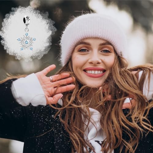 Christmas Tree Snowman Reindeer Snowflake Charm Compatible with Pandora Charms Bracelets Spacer Dangle Charm for Women4
