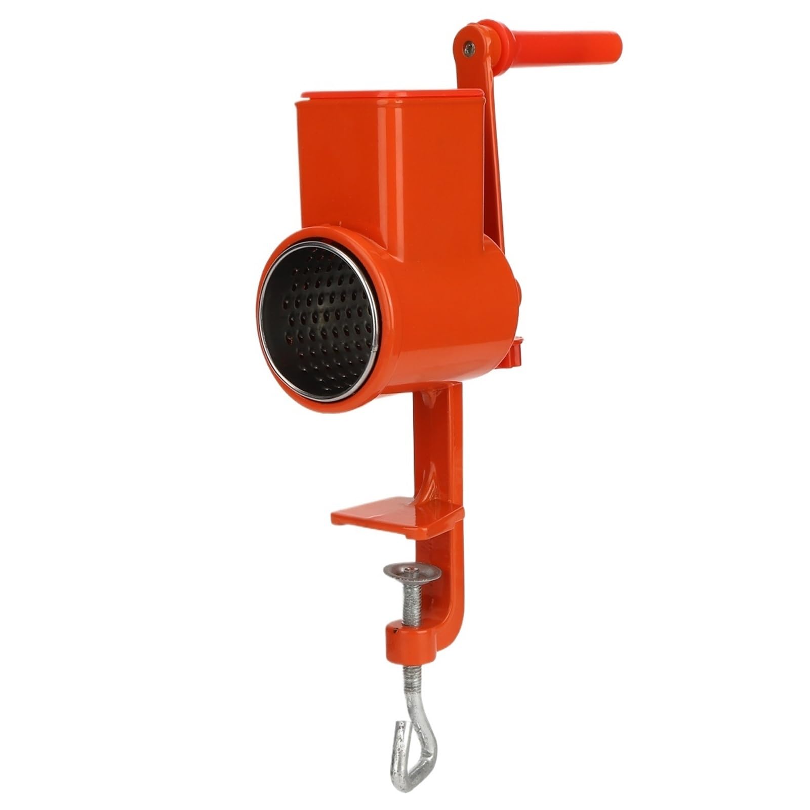 AMZBNEIDI Stainless Steel Hand Meat Grinder for Home Use, Manual Grain Grinder Orange Hand Crank for Nuts Corn Wheat Oats