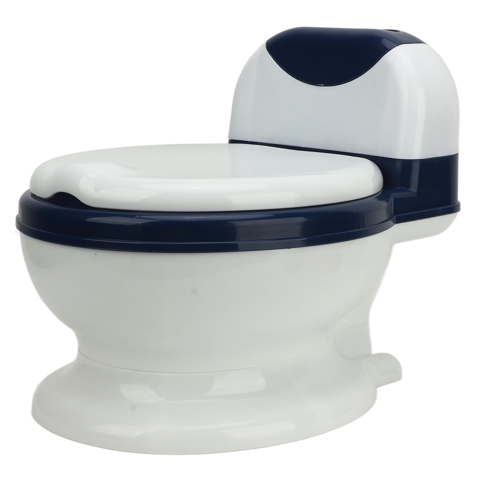 EMUKOEP Transition Potty Trainer Inodoro con Cojín Suave de Fácil Limpieza para Niños Pequeños, Previene Almohadillas Antideslizantes (Azul Blanco)
