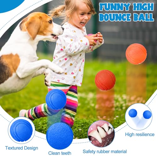 Image of Jenaai 20 Pcs Indestructible Dog Toy Balls for Aggressive Chewers Chew Resistant Solid Rubber Bouncy Ball for Teeth Cleaning,2.36 inches / 6cm Diameter