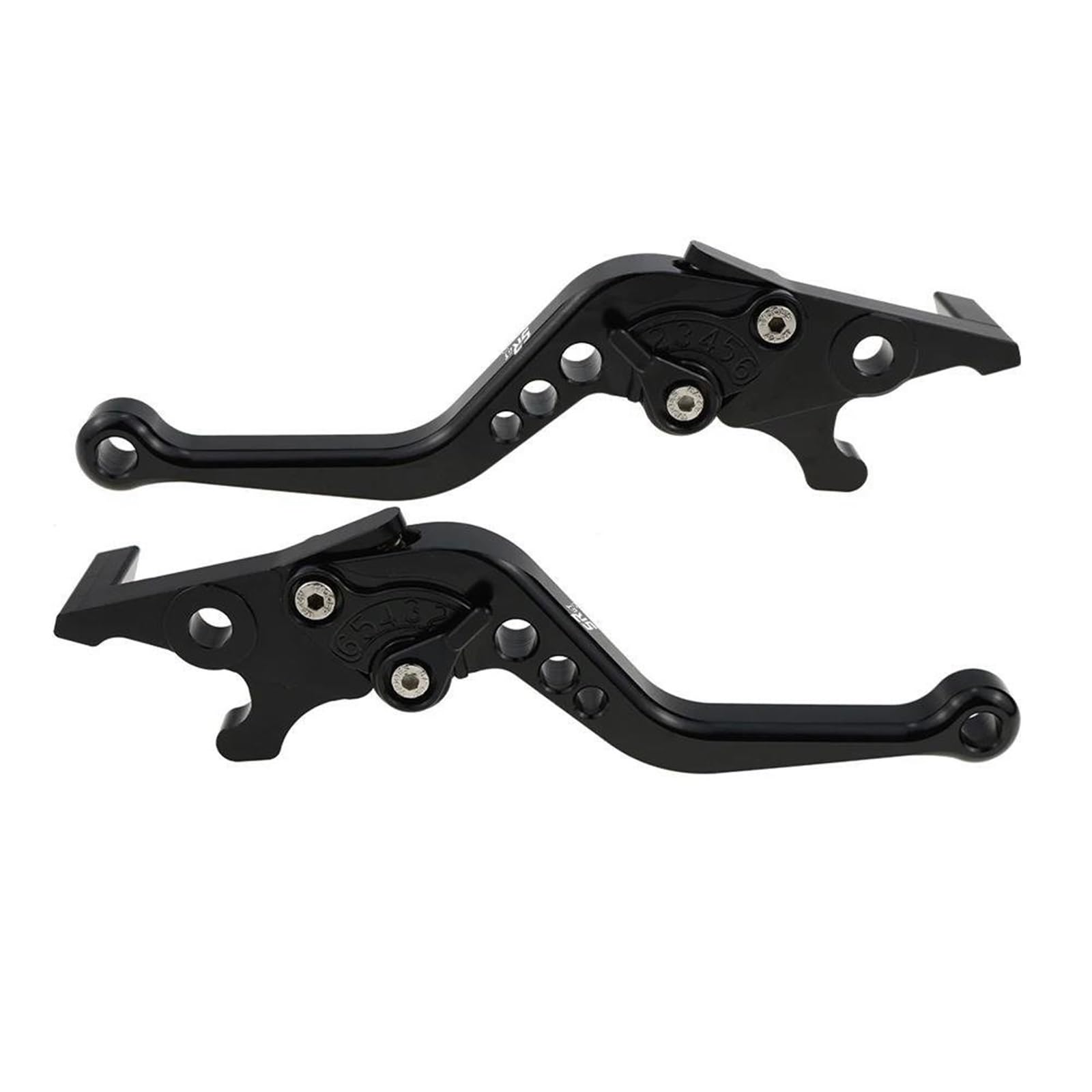 Fxvbg Black- Silver Clutch Motorcycle Parts Brake Lever Pivot Clutch Levers Control Handles For Aprilia Sr Gt125 Gt 125 2021-2023 2022(Black- Silver)