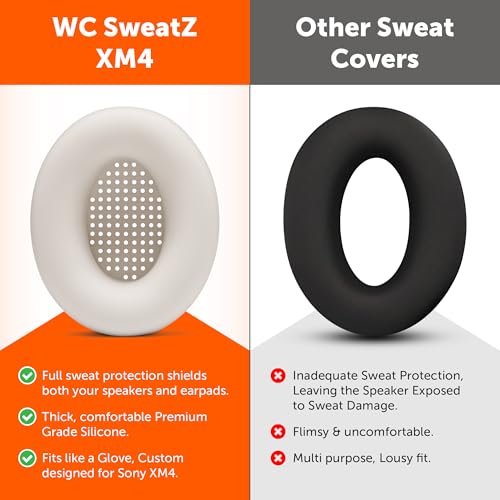 Image of WC SweatZ XM4 - Patented Earpad Sweat Covers for Sony WH-1000XM4