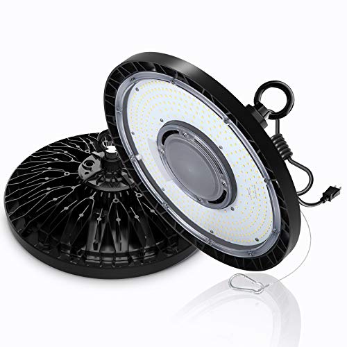 Exclusive Discount 60% Price EHH UFO Led High Bay Light, 200W 28000Lm Commercial Bay Lighting, UL&DLC Certified, 5000K 1-10V Dimmable, AC100-277V, IP65 Waterproof Suitable for Warehouse Shop Factory Stadium