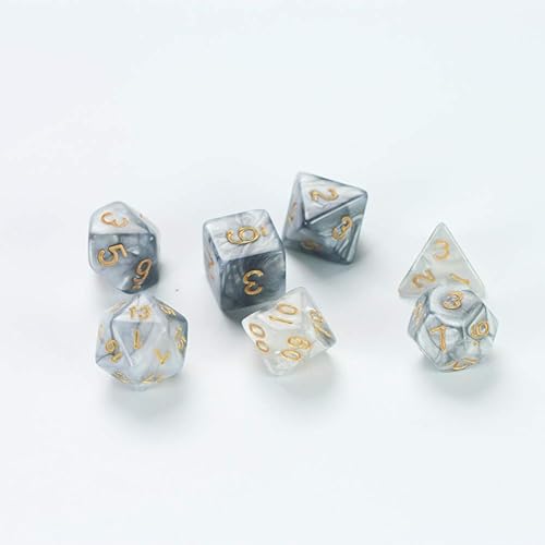 Miniatura 5 de QIELIZI DND Bolsa para dados, PU Cuero funda para dados de dragón, con set de 7 dados, perfecto para calabozos y dragones RPG D&D dados, monedas y