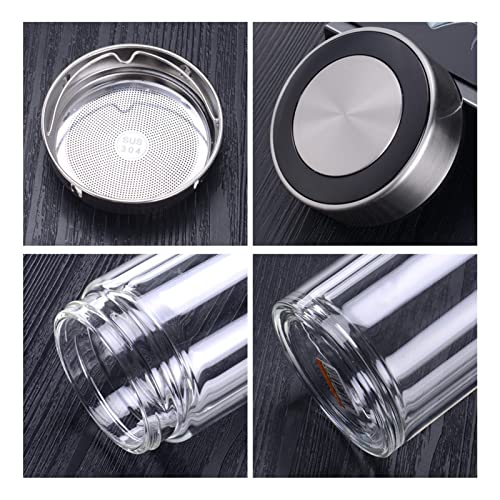 Bai Shi Wu Lekvrije Thee Fles Met Filters Rvs Dubbelwandige Draagbare Drink Citroen Water Cup Container for CarTravel (Capacity : 800ML) - Image 6