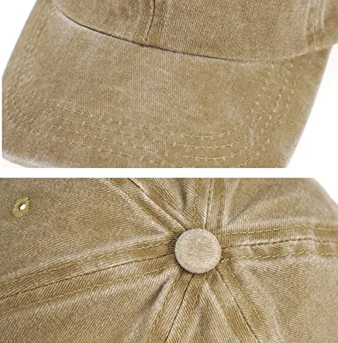Image of Glamorstar Classic Unisex Baseball Cap Adjustable Washed Dyed Cotton Ball Hat