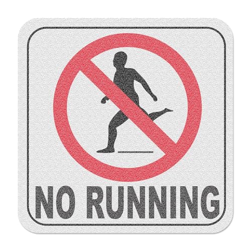 Señal No Running para Piscina de Vinilo 6x6 Pulgadas miniatura 1