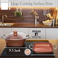 Moss & Stone 6 Piece Deep Fry Pan Set with Fry Basket & 9.5" Frying Pan — image 6