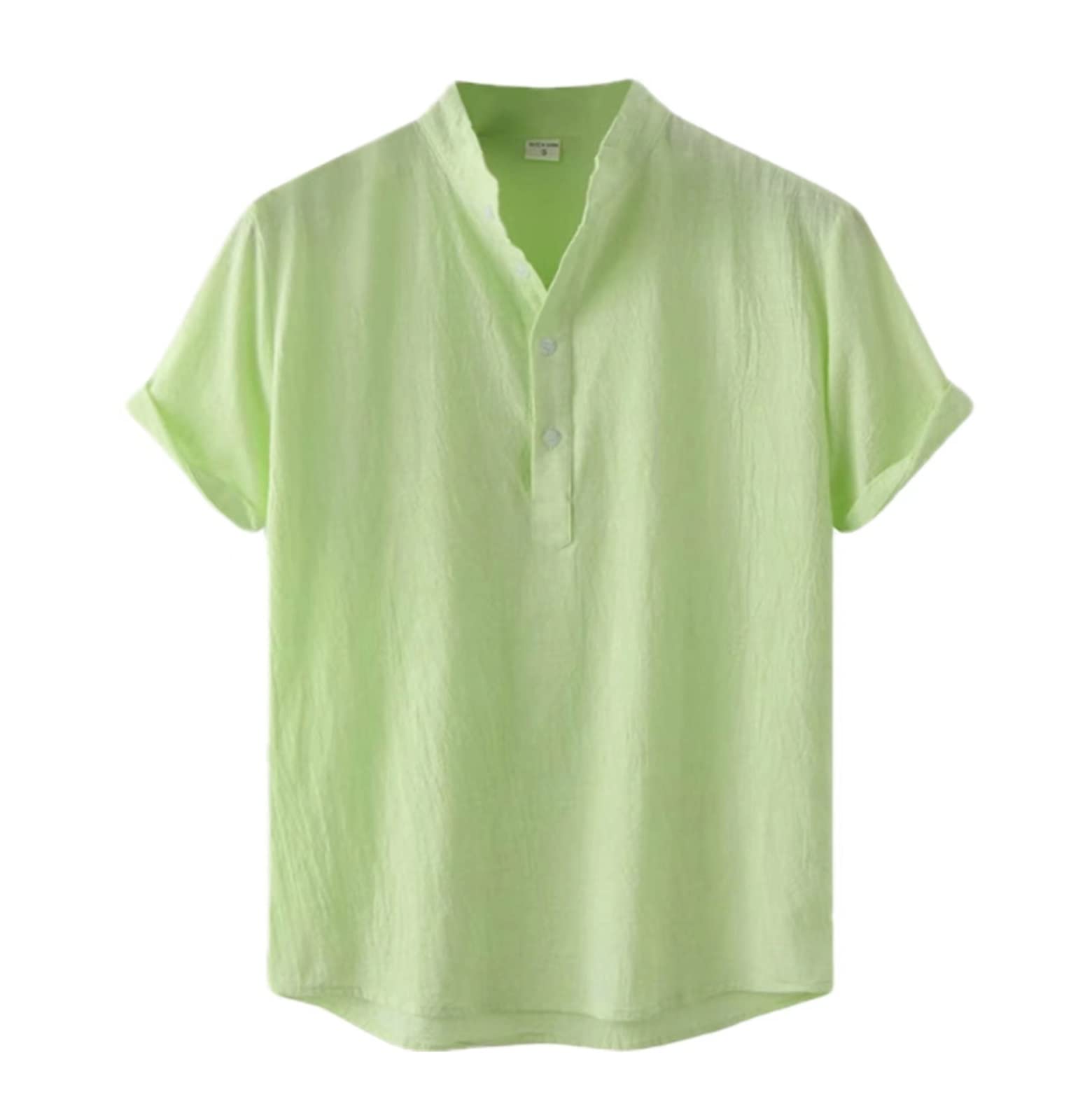 Chemise lin homme manches courtes légère et respirante style plage