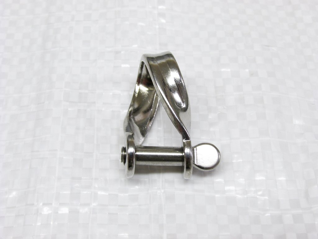 Stainless Steel Twisted D Shackle Strip 5MM (Marine Rope Rigging Dee)