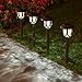 ExcMark 10 Pack Solar Lights Outdoor Decorative, Solar Pathway Lights Outdoor, Solar Powered Garden Yard Lights for Walkway Sidewalk Driveway. (Warm White 10 Pack)