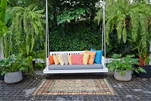 andiamo Outdoor Teppich wetterfest Bonnie - Balkon Teppich wasserfest Outdoorteppich im bunten Design auch einsetzbar als Teppich Wohnzimmer oder Küchenteppich Multi hell 120 x 170 cm