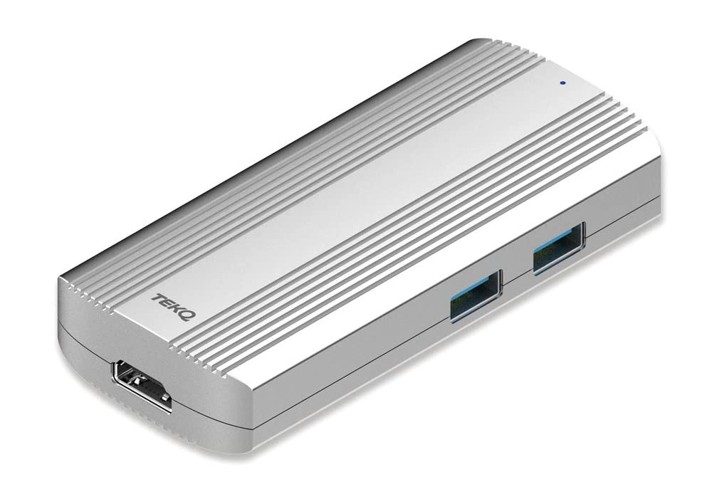TEKQ 500G Portable External SSD USB 3 + 2 x USB 3 Ports 10Gbps + HDMI + SD for PC, Mac, Laptop, PS4, Xbox one,Xbox 360-HD-2510