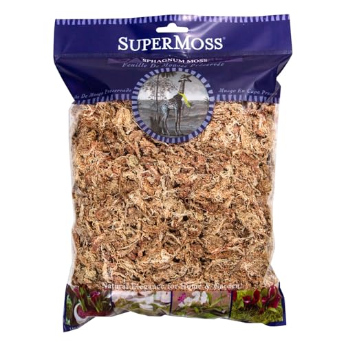 SuperMoss (22306) Sphagnum Moss, Long Lasting Long Fiber Superior Water Retention for Orchid and