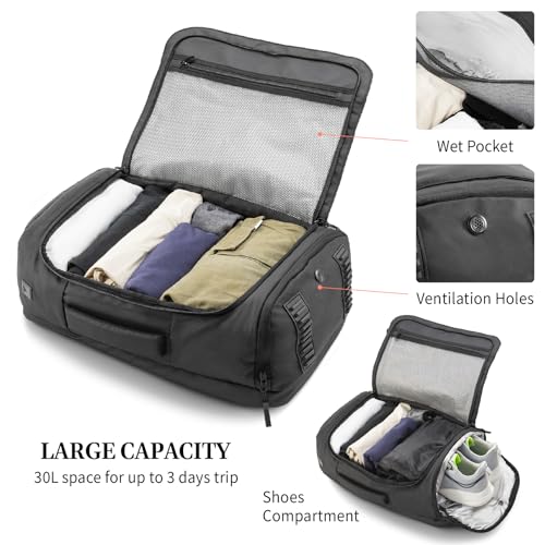 Travel Backpack TSA Approved, Luggage Backpack For Travel Carry On With USB Charging Port, Backpack With Shoe Compartment Waterproof Backpack, Weekender Travel Backpack 17 inch Laptop3