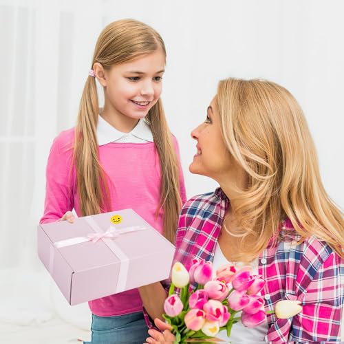 Image of RLAVBL 12x9x3 Shipping Boxes Set of 20, Pink Corrugated Cardboard Box for Packing, Mailing, Business, Gift