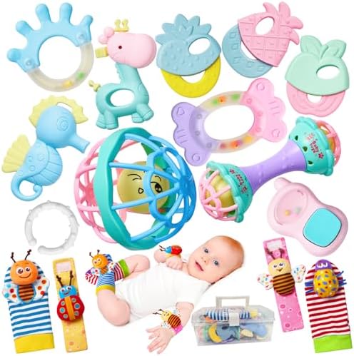 Squash Racket Baby Rattle Amazon.com: Rattle for Babies 0-12 Months Baby Toys 0-6 Months Newborn ...