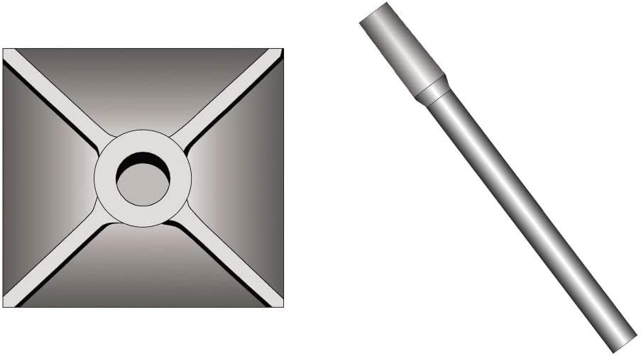 Bosch 5 In. x 5 In. SDSmax Tamper Plate Hammer Steel