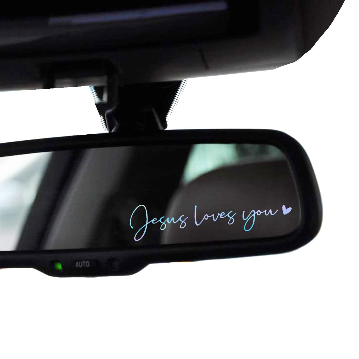 2 x Jesus Love You Rearview Mirror Decal Water Bottle Stickers Affirmation Reminder Sticker Laptop Bumper Sticker Tumbler Vinyl Sticker Car Mirror