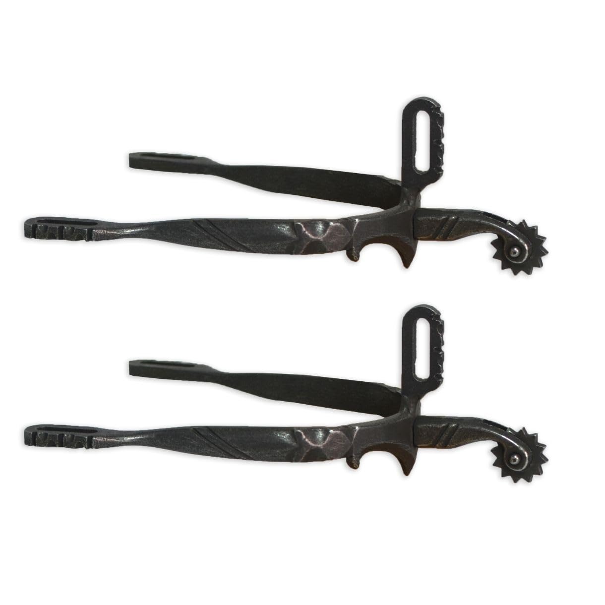 Espuela vaquera de fragua | Estilo Soldada | Modelo ruleta inglesa | Equipamiento para el caballo | Producto de Guarnicionería | Los Nietos