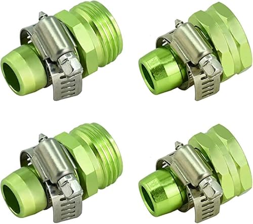 Plg 3/4" Garden Hose Repair Kit With Band Clamps - Hose End Mender, Connectors, And Adapters For Easy Leak Fixing, 2 Set #TOP3