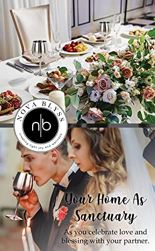 Stainless Steel Wine Glasses 18Oz. Wine Charms. Elegant Unique Silver Metal Goblets. Christian Celebrations (Set Of 2) Weddings, Engagements, Anniversary, Bride And Groom #TOP3